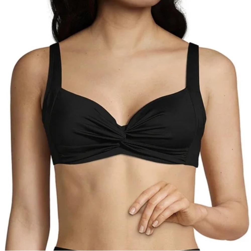 🆕Land’s End Twist Front Bikini Too, Size 6